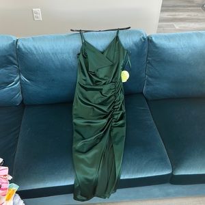 NWT Easter Spring Green Silk Dress